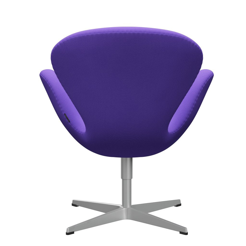 Fritz Hansen Swan Lounge Stuhl, Silbergrau/Ruhmesviolettlicht