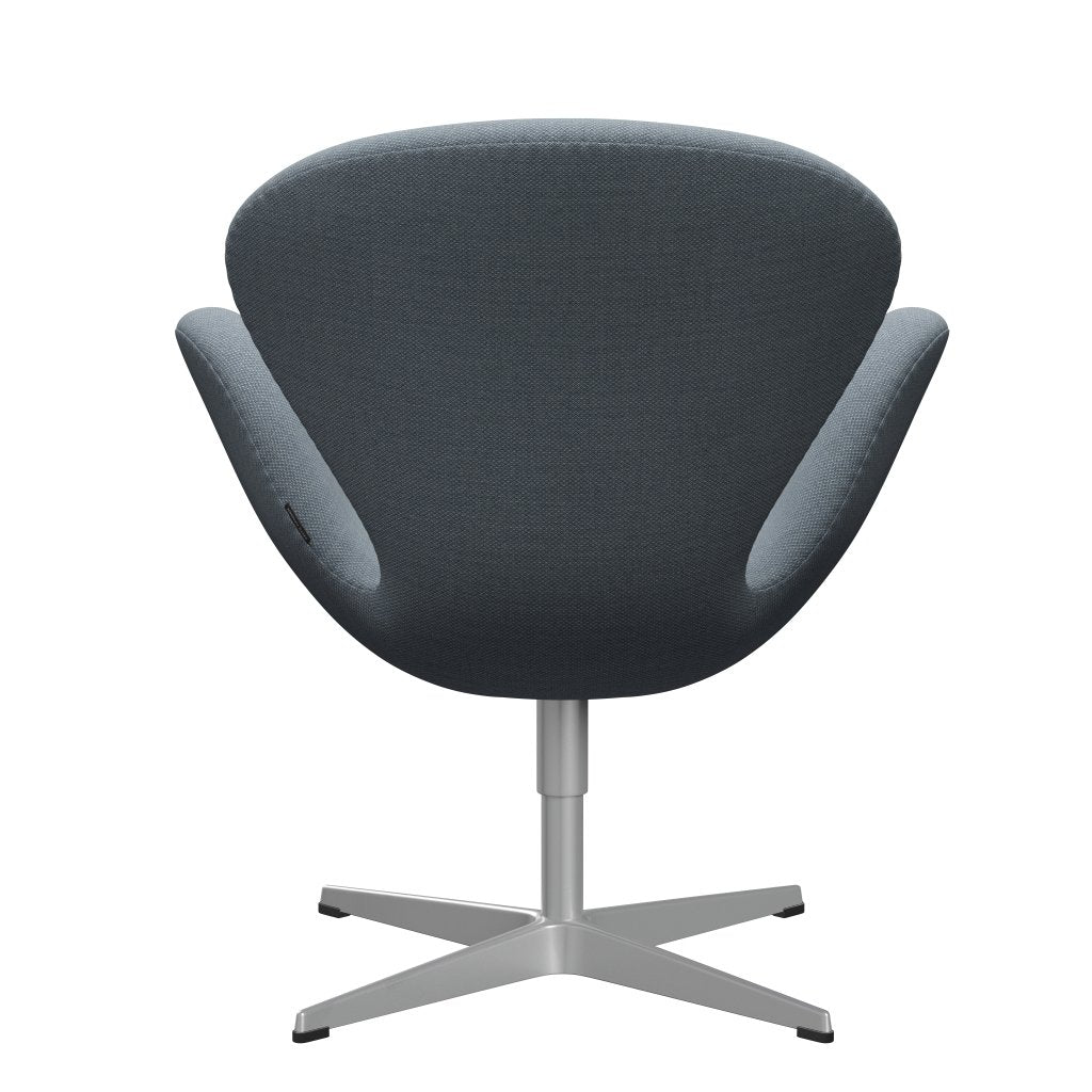 Fritz Hansen Swan Lounge -stoel, zilvergrijs/fiord blauw/grijs