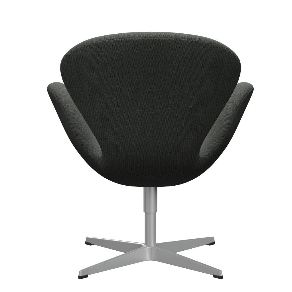 Sedia fritz Hansen Swan Lounge, grigio argento/marrone fiord/grigio