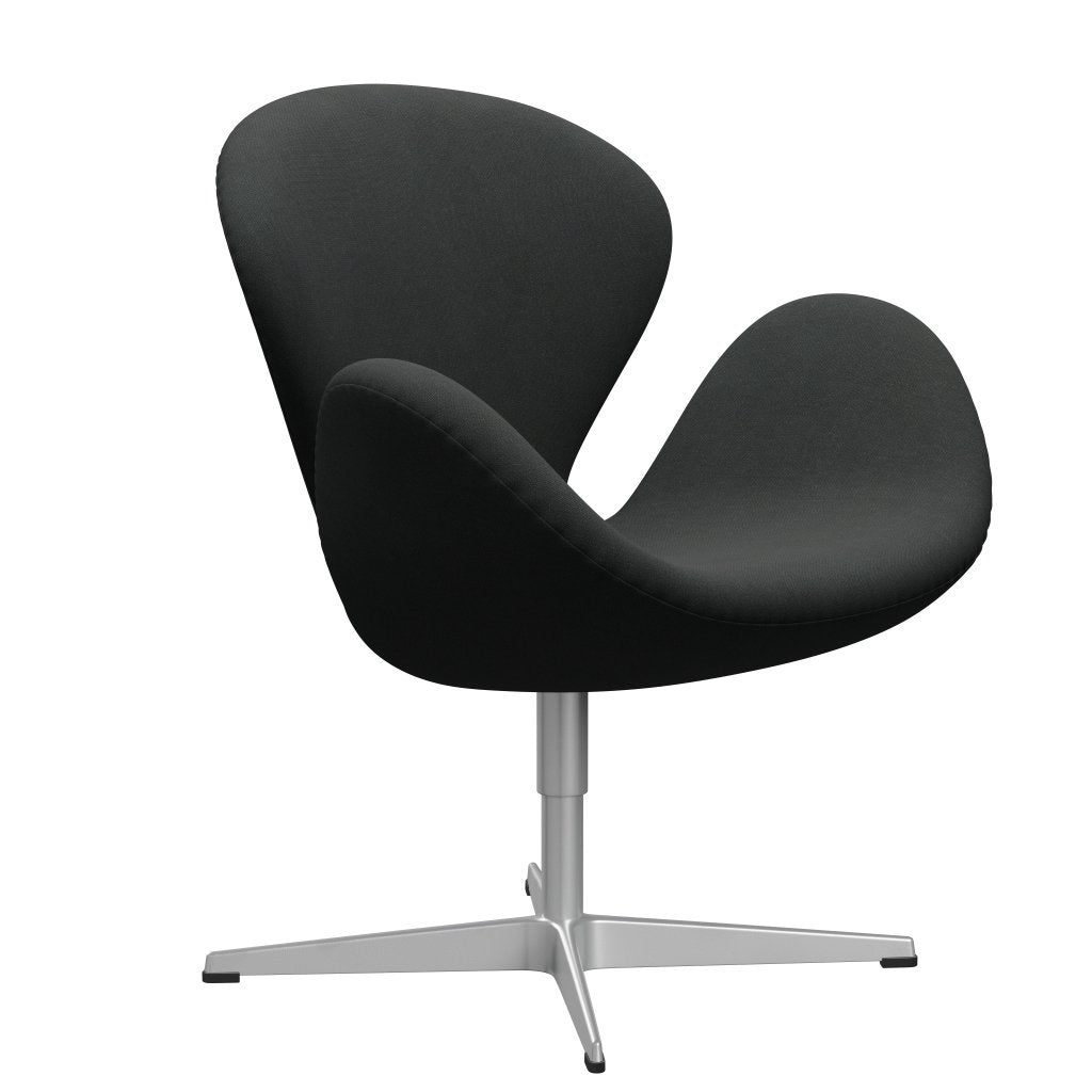 Fritz Hansen Swan Lounge Chair, Silver Gray/Fiord Charcoal Gray