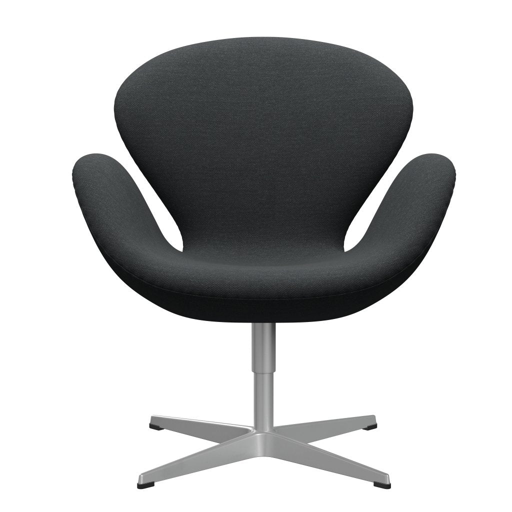 Fritz Hansen Swan Lounge Chair, Silver Grey/Fiord Dark Gray Multolored