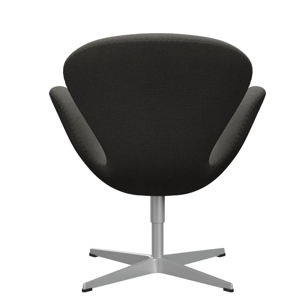 Sedia fritz Hansen Swan Lounge, grigio argento/fiord grigio scuro/pietra