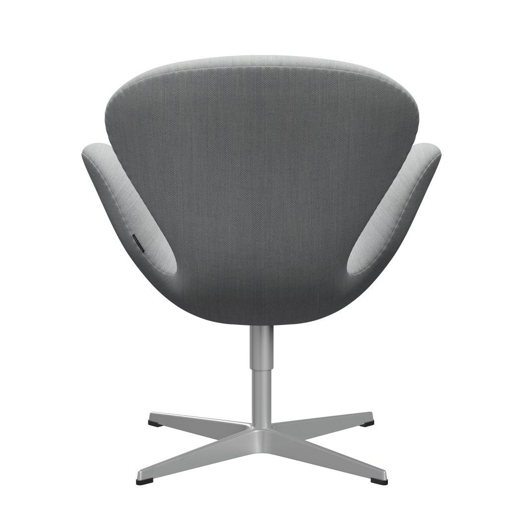 Fritz Hansen Chaise salon de cygne, gris argenté / gris fiord / gris moyen