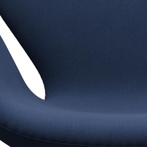 Sillón Fritz Hansen Swan, gris plateado/fiord, azul medio/azul medio