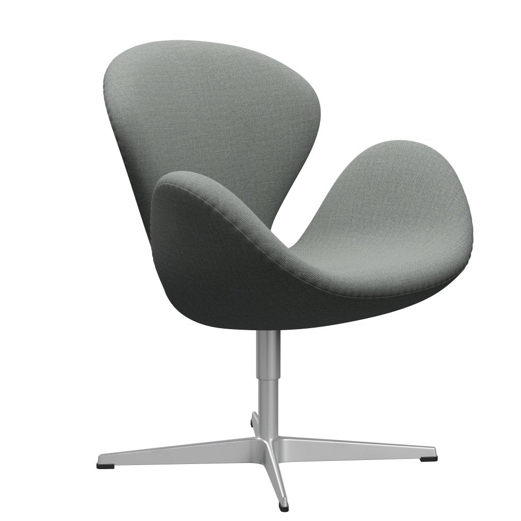 Fritz Hansen Swan Lounge -stoel, zilvergrijs/fiord medium grijs