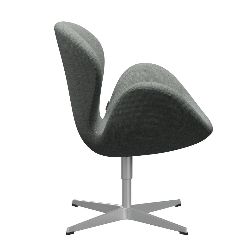 Fritz Hansen Swan Lounge -stoel, zilvergrijs/fiord medium grijs