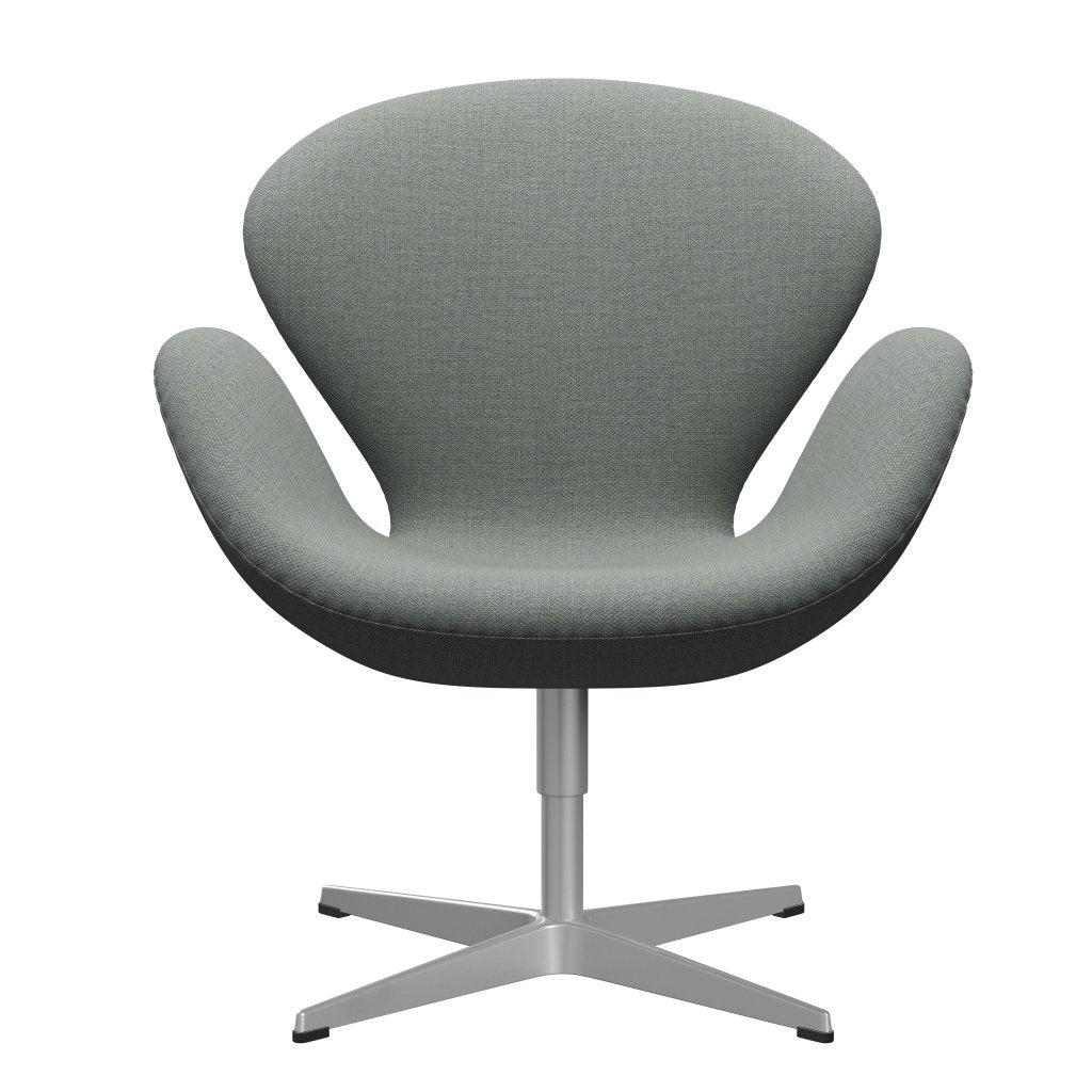 Fritz Hansen Swan Lounge -stoel, zilvergrijs/fiord medium grijs