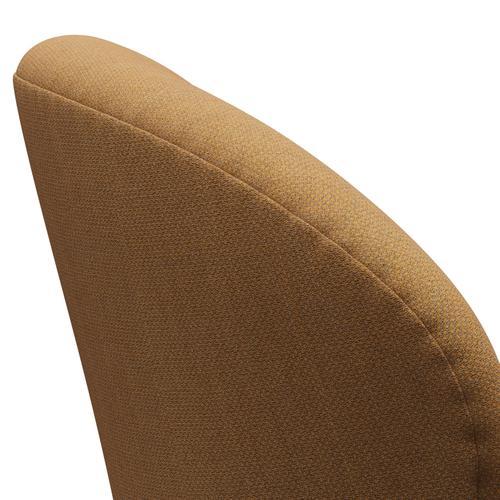 Fritz Hansen Chaise de salon de cygne, Ochère / pierre gris argenté