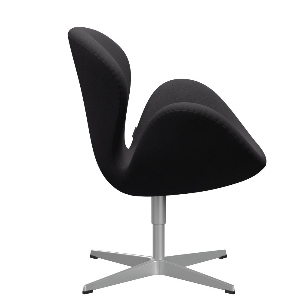 Fritz Hansen Swan Lounge Chair, Silver Gray/Fiord Black