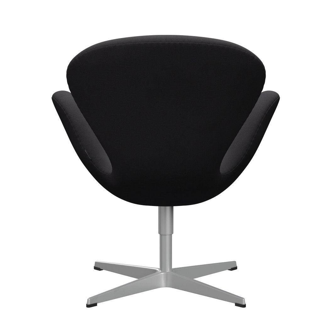 Sedia fritz Hansen Swan Lounge, grigio argento/fiord nero