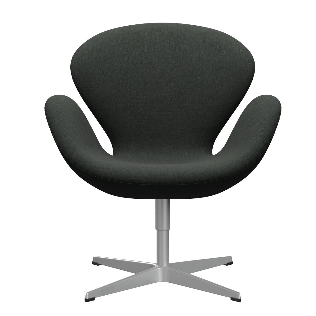 Sedia fritz Hansen Swan Lounge, Silver Grey/Fiord Black multicolore