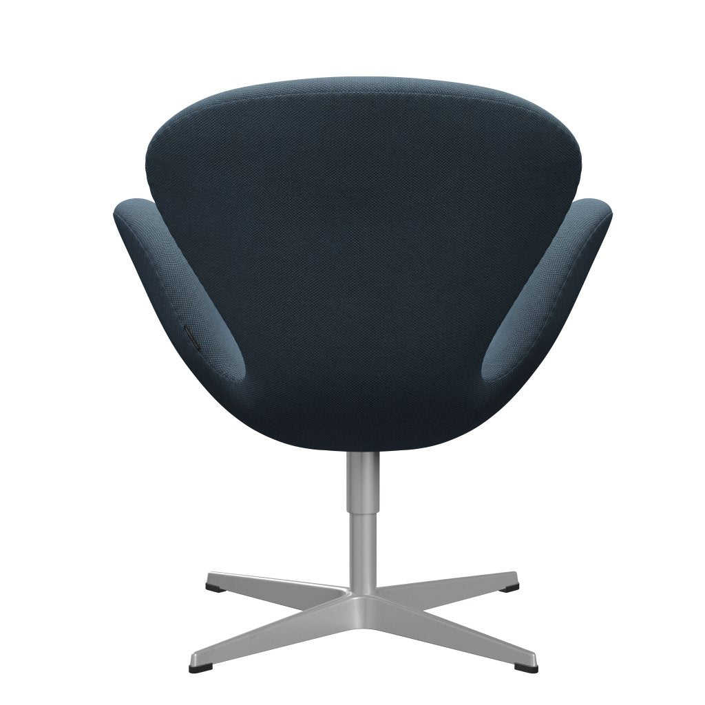 Sedia fritz Hansen Swan Lounge, Silver Grey/Fiord Stone Blue