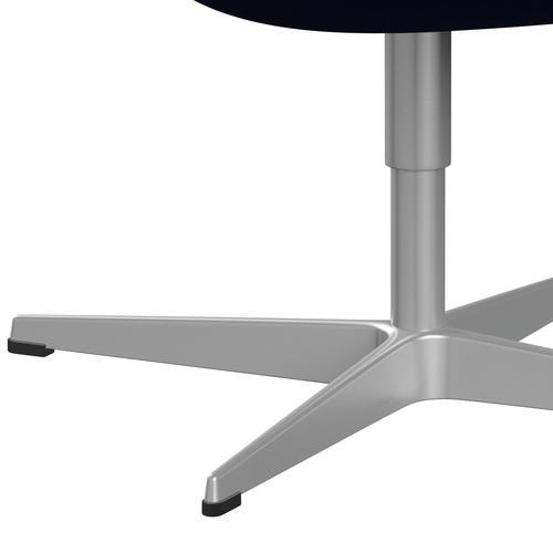 Sedia fritz Hansen Swan Lounge, blu scuro grigio argento/Hallingdal