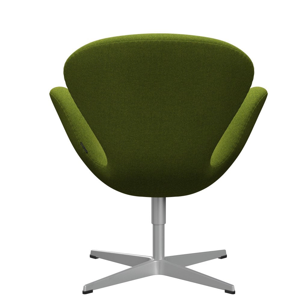 Fritz Hansen Swan Lounge Chair, Grey Silver / Hallingdal Green