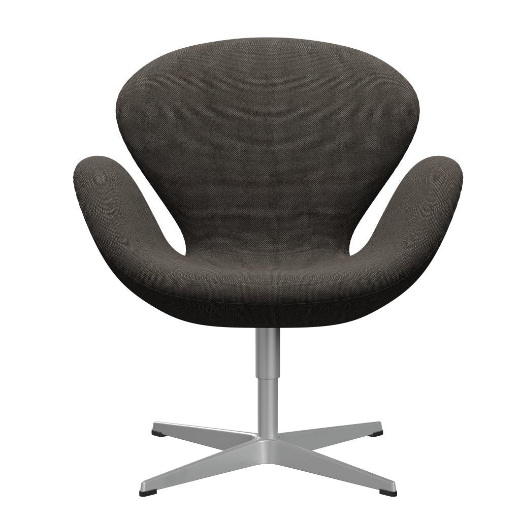 Sedia da salotto Fritz Hansen Swan, luce a carbone grigio argento/Hallingdal