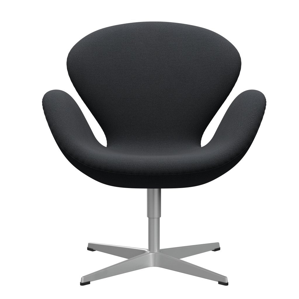 Fritz Hansen Swan Lounge Chair, Silver Gray/Rime Dark Brown/Gray