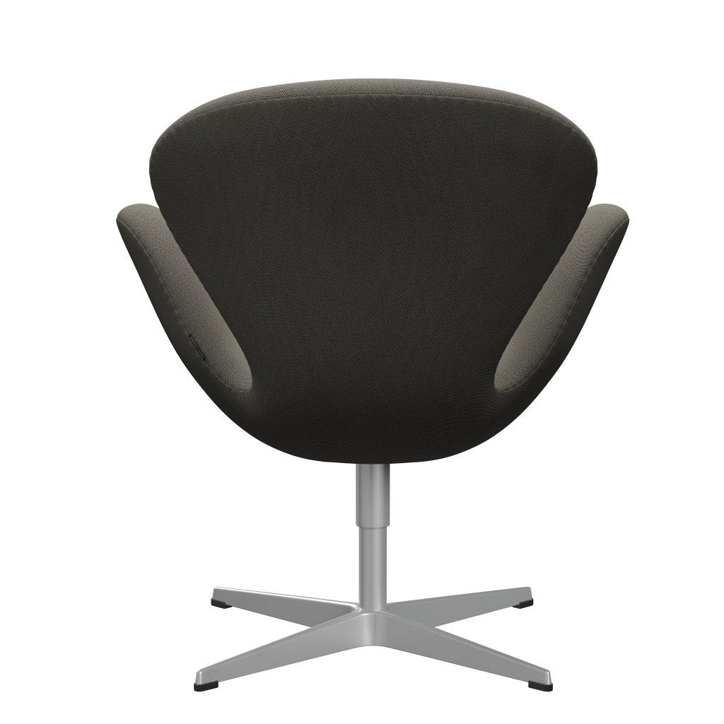 Sedia fritz Hansen Swan Lounge, grigio grigio scuro/beige in argento