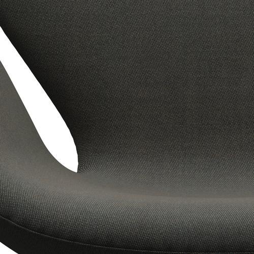 Fritz Hansen Swan Lounge Sillón, gris plateado/Rime gris oscuro/caqui