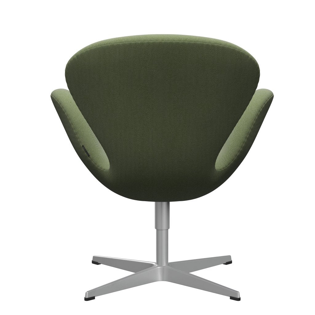 Fritz Hansen Chaise salon de cygne, gris argenté / green / blanc