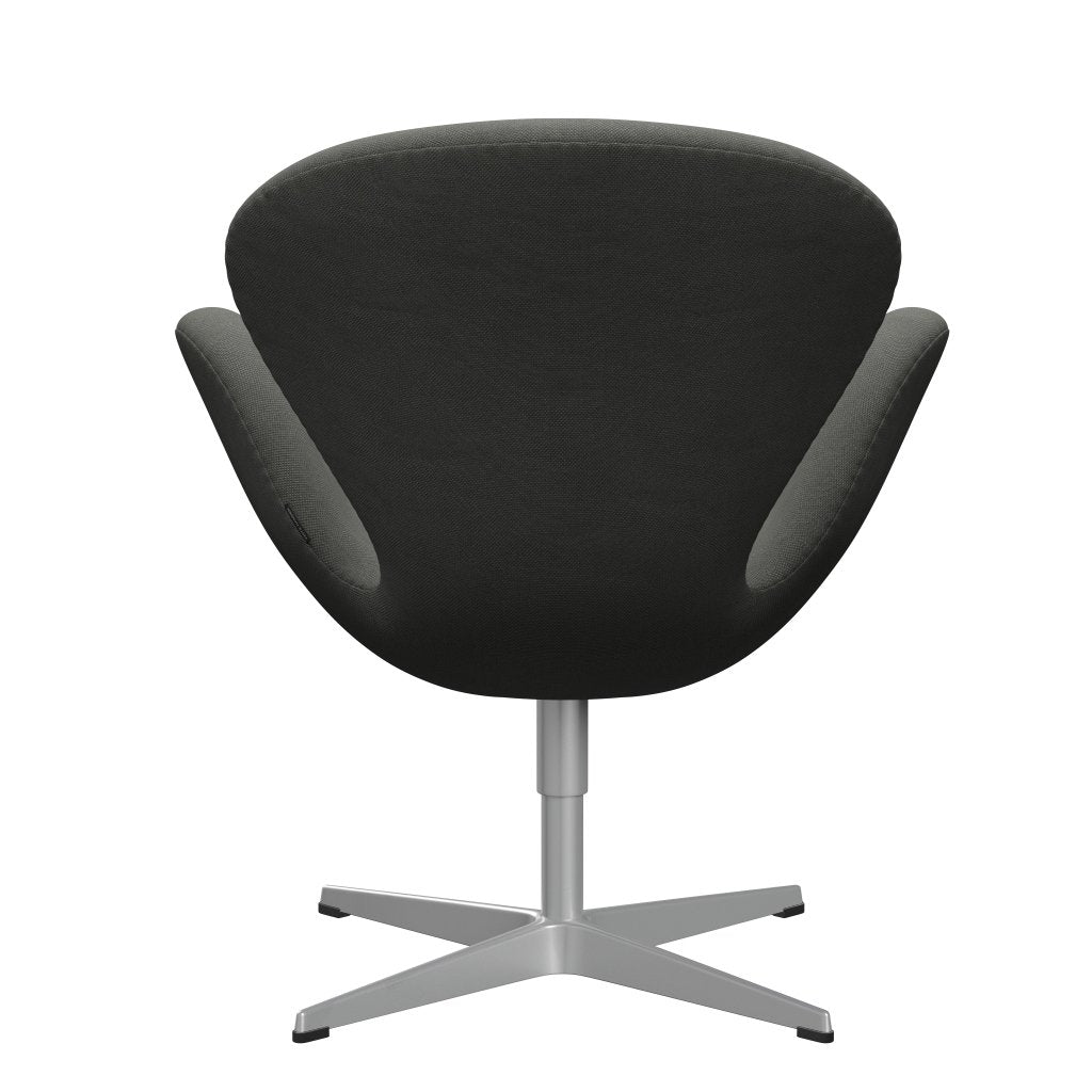 Fritz Hansen Swan Lounge Stuhl, Silbergrau/Stahlkut grau