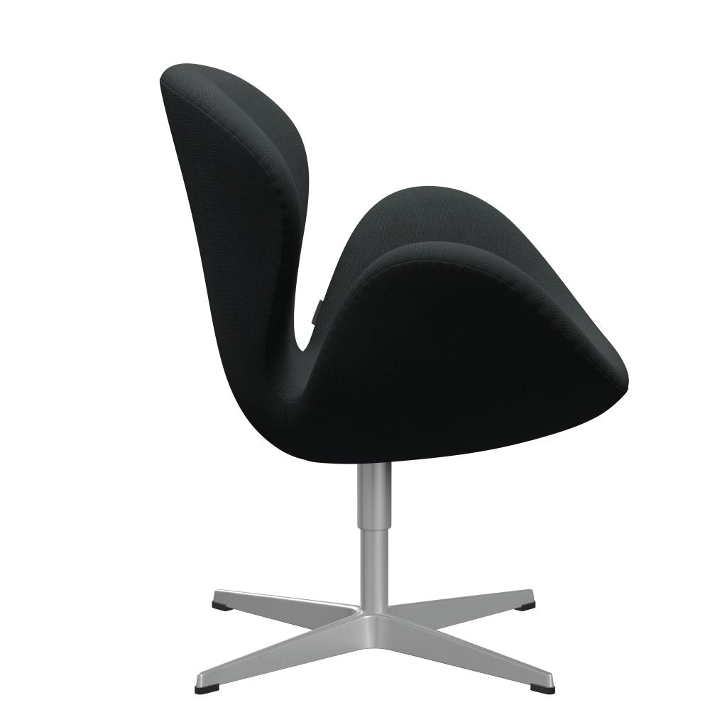 Fritz Hansen Swan Lounge Chair, gris plateado/escamado de carbón