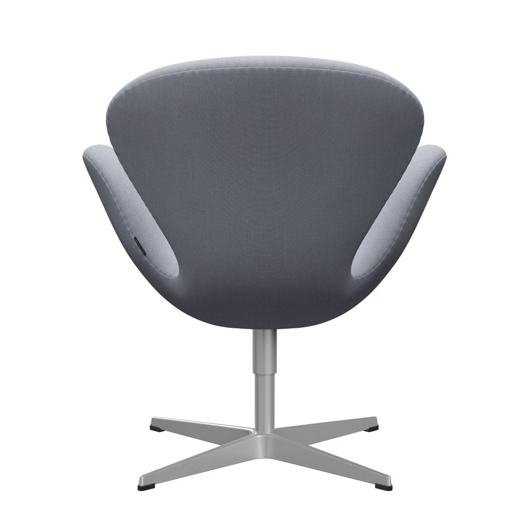 Sedia fritz Hansen Swan Lounge, grigio grigio/taglio in acciaio