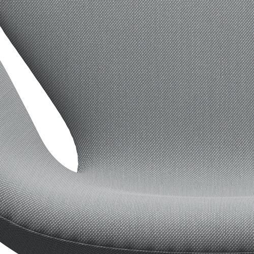 Silla de salón Fritz Hansen Swan, trío de gris plateado/acero de acero beige