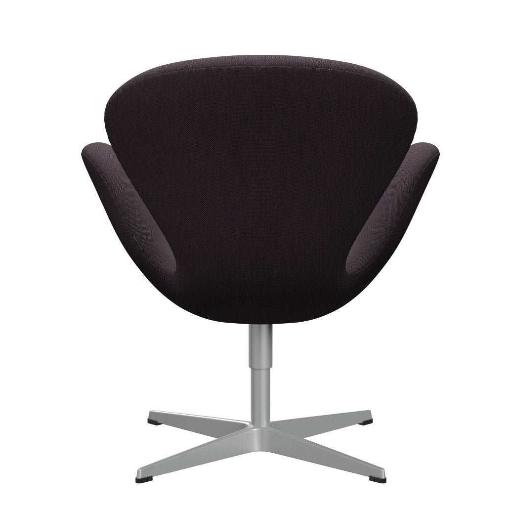 Fritz Hansen Swan Lounge Chair, Silver Gray/SteelCut Trio Brown