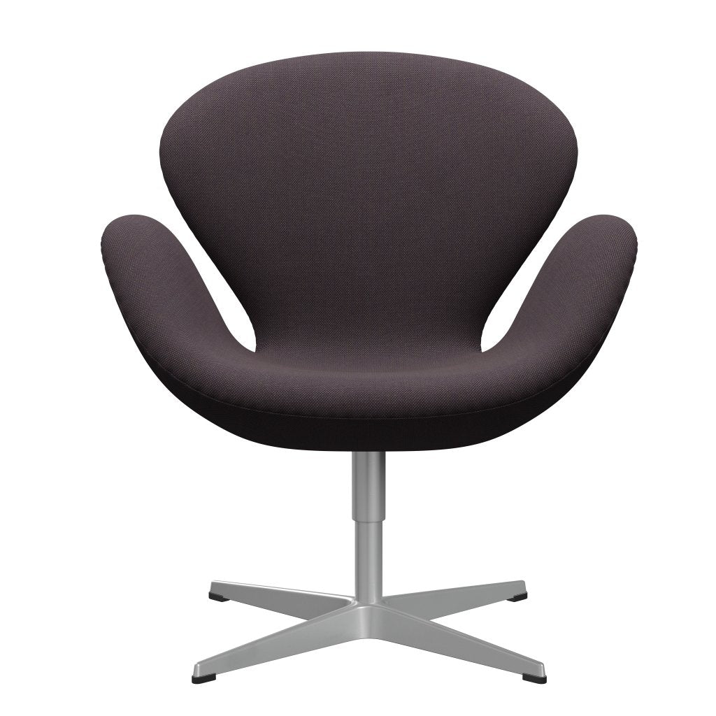 Fritz Hansen Swan Lounge Chair, Silver Gray/SteelCut Trio Brown