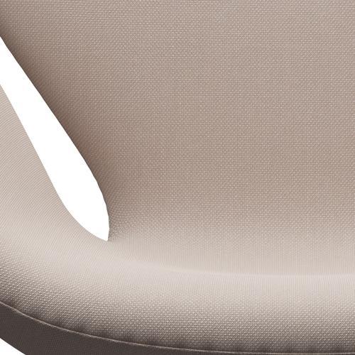 Fritz Hansen Swan Lounge Stuhl, silbergrau/stahlkuppels Trio leichter Beige