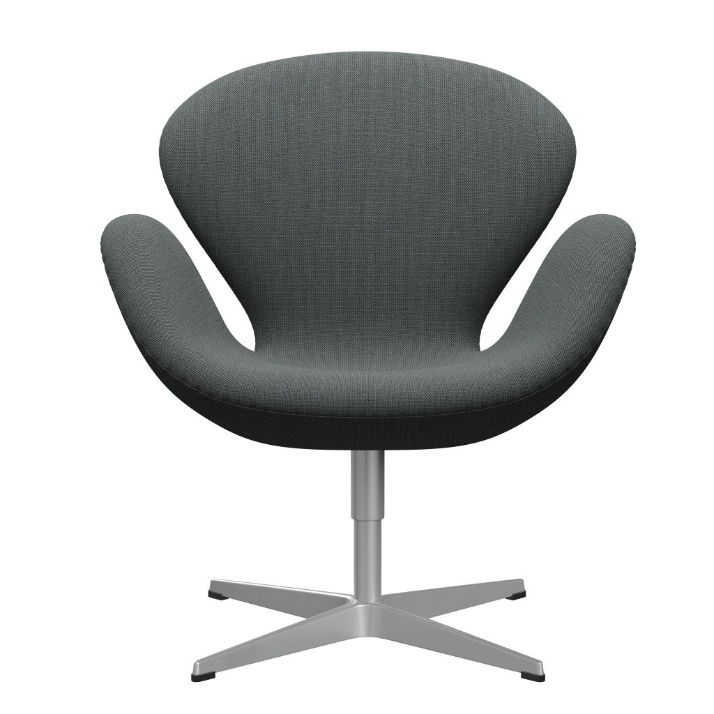 Fritz Hansen Swan Lounge Chair, Silver Gray/SteelCut Trio Coal