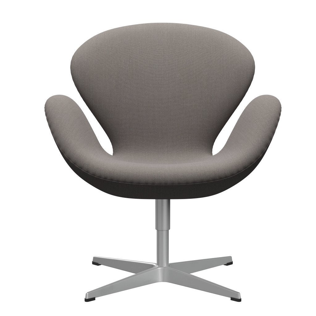 Fritz Hansen Swan Lounge Silla, gris plateado/trío de steador arena oscura