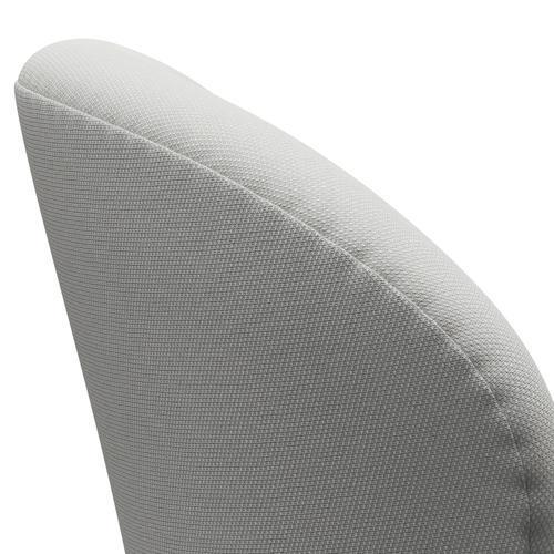 Fritz Hansen Chaise de salon de cygne, gris argenté / Steelcut Trio délicat vert menthe