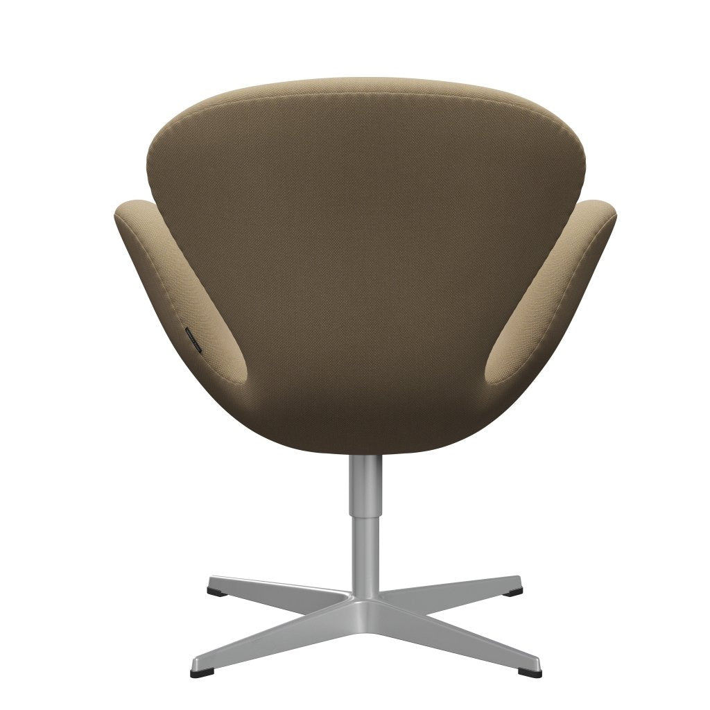 Sedia fritz Hansen Swan Lounge, trio di grigio grigio/acciaio delicato giallo delicato