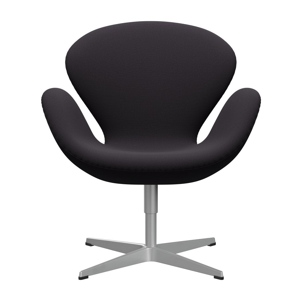 Fritz Hansen Swan Lounge Chair, Silver Gray/SteelCut Violet Dark