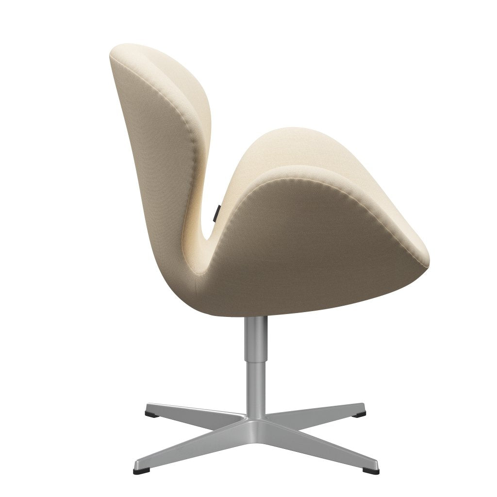 Fritz Hansen Swan Lounge Silla, gris plateado/acero blanco