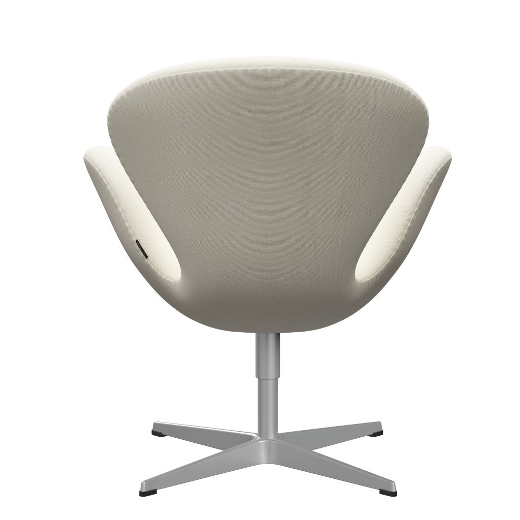 Fritz Hansen Swan Lounge Chair, Silbergrau/Sunniva Crème