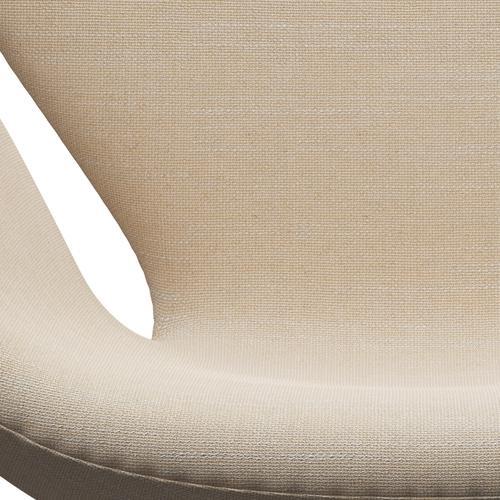 Fritz Hansen Chaise salon de cygne, crème gris argenté / sunniva / sable