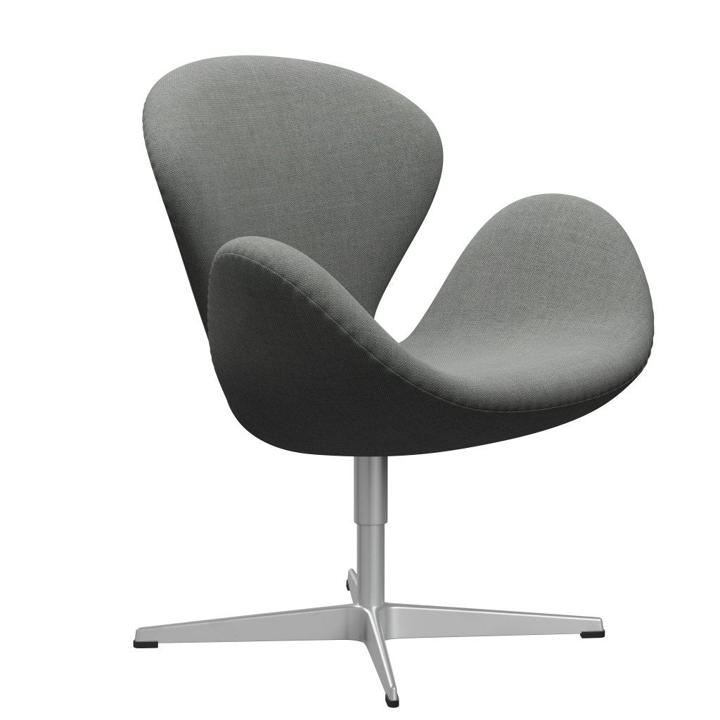 Fritz Hansen Chaise salon de cygne, gris argenté / gris sunniva