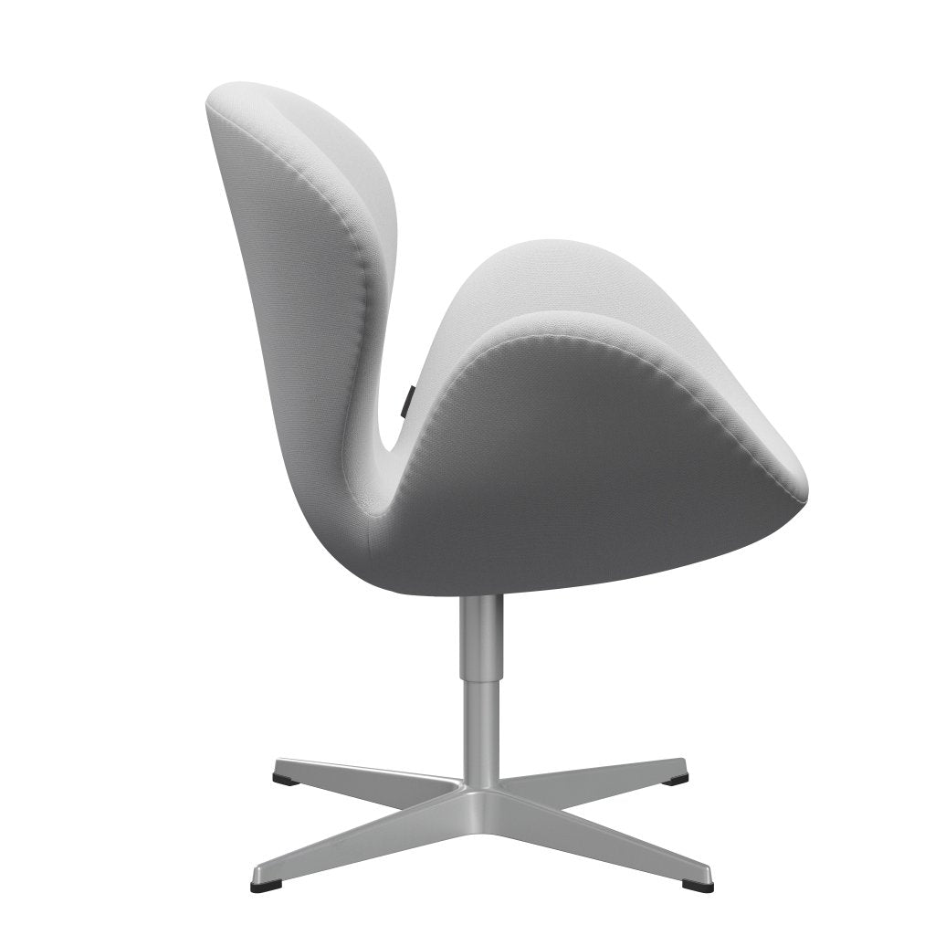 Fritz Hansen Swan Lounge Chair, Silver Grey/Sunniva Canvas Natural