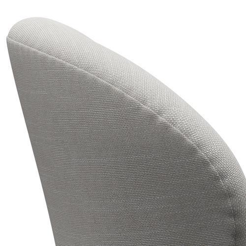 Fritz Hansen Chaise salon de cygne, toile gris argenté / sunniva naturel