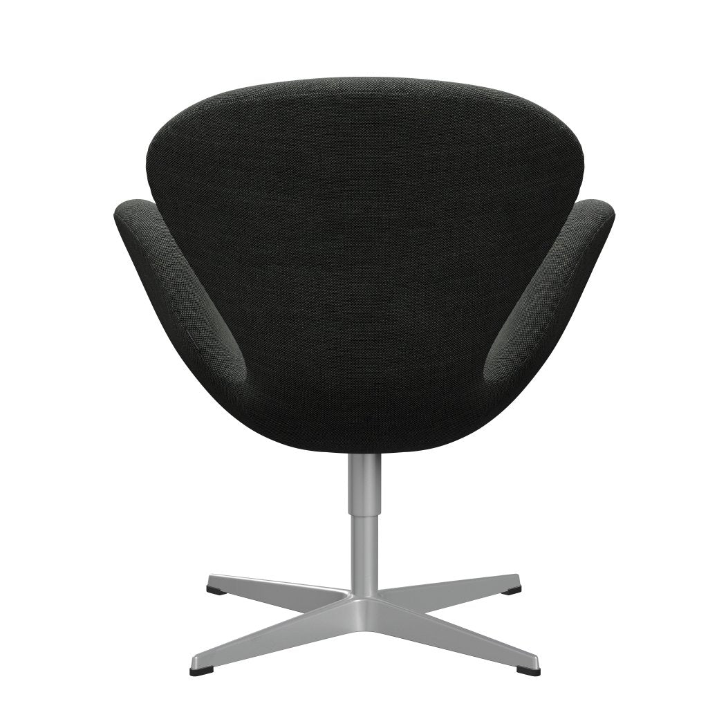 Sedia fritz Hansen Swan Lounge, grigio argento/grigio chiaro/grigio scuro