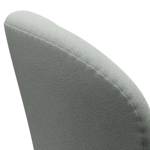 Fritz Hansen Chaise salon de cygne, gris argenté / sunniva vert mint