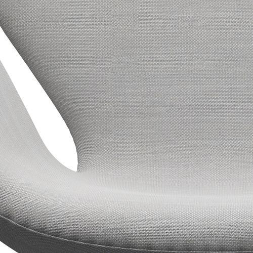 Sedia fritz Hansen Swan Lounge, grigio argento/Sunniva naturale/grigio chiaro