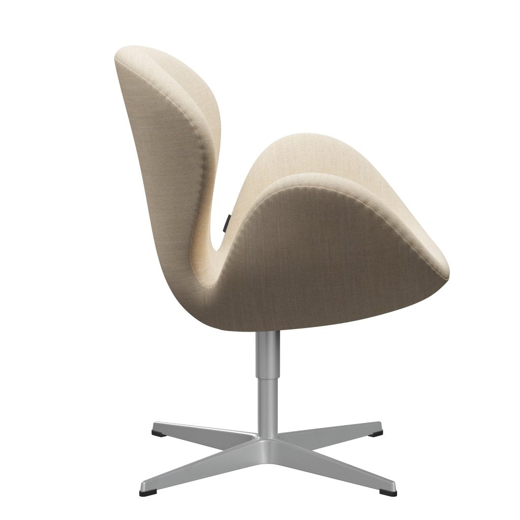 Fritz Hansen Chaise salon de cygne, sable gris argenté / sunniva