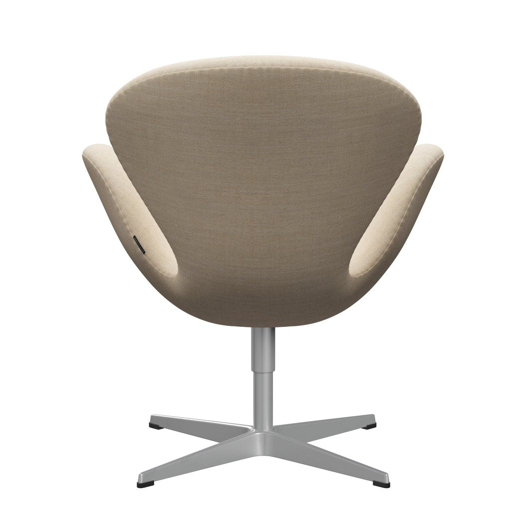 Sedia fritz Hansen Swan Lounge, sabbia grigio argento/sole