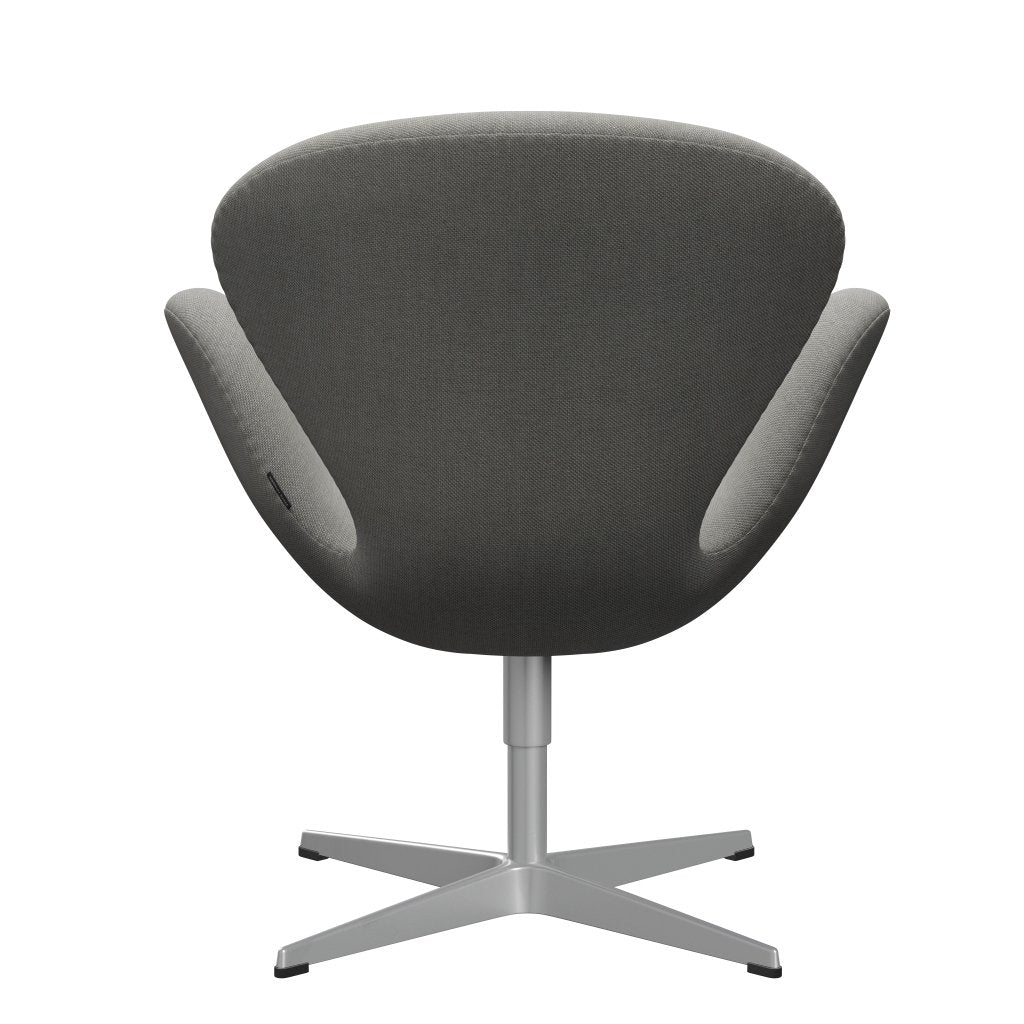 Sedia fritz Hansen Swan Lounge, grigio argento/sabbia solare/grigio chiaro