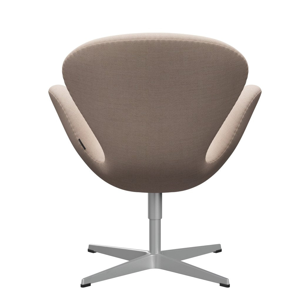 Sedia fritz Hansen Swan Lounge, sabbia grigio argento/Sunniva/rosa morbido