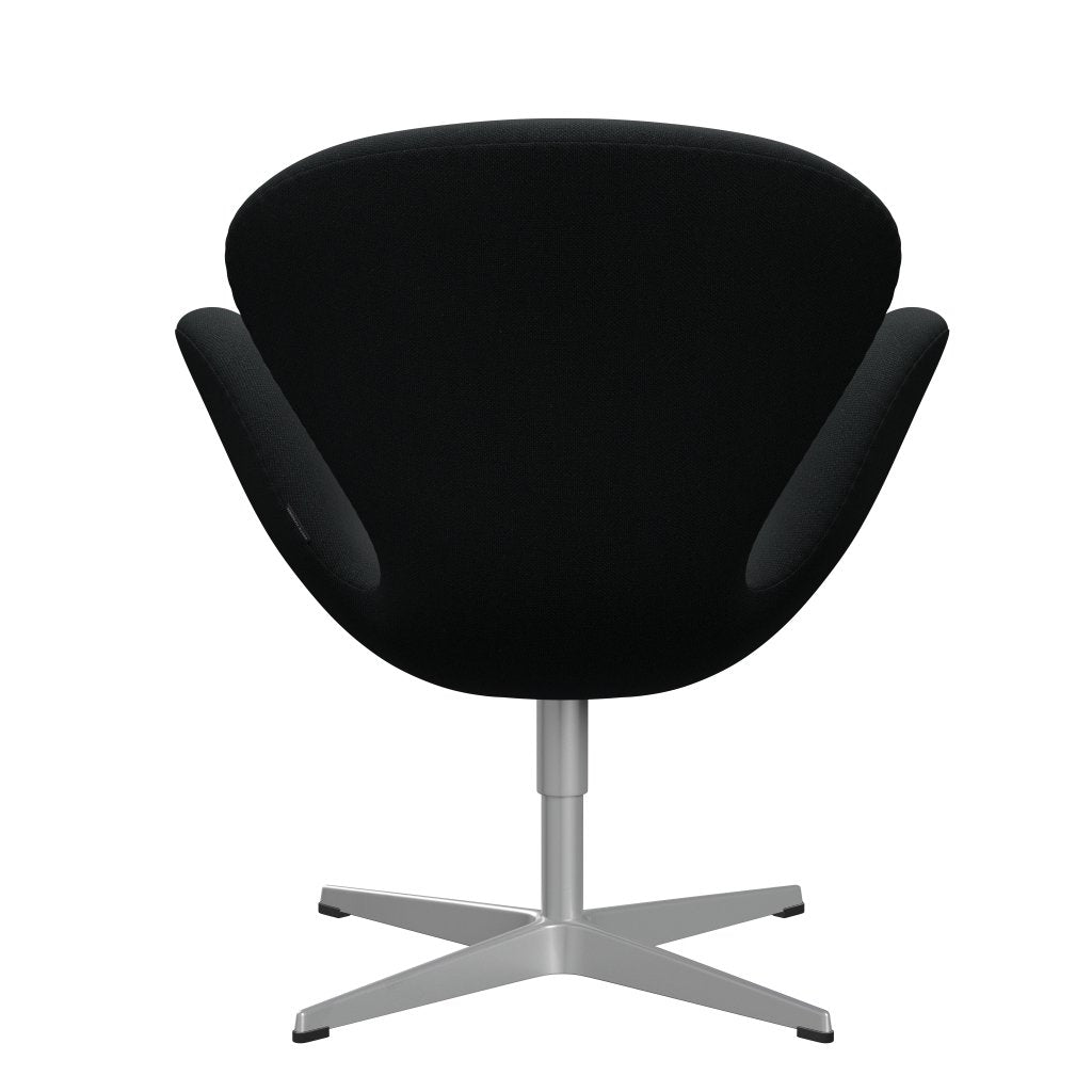 Fritz Hansen Swan Lounge Stuhl, Silbergrau/Sunniva Black (193)