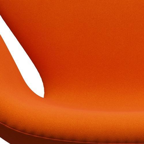 Fritz Hansen Chaise salon de cygne, gris argenté / tonus léger orange